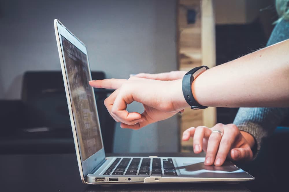 Digital learning on a laptop